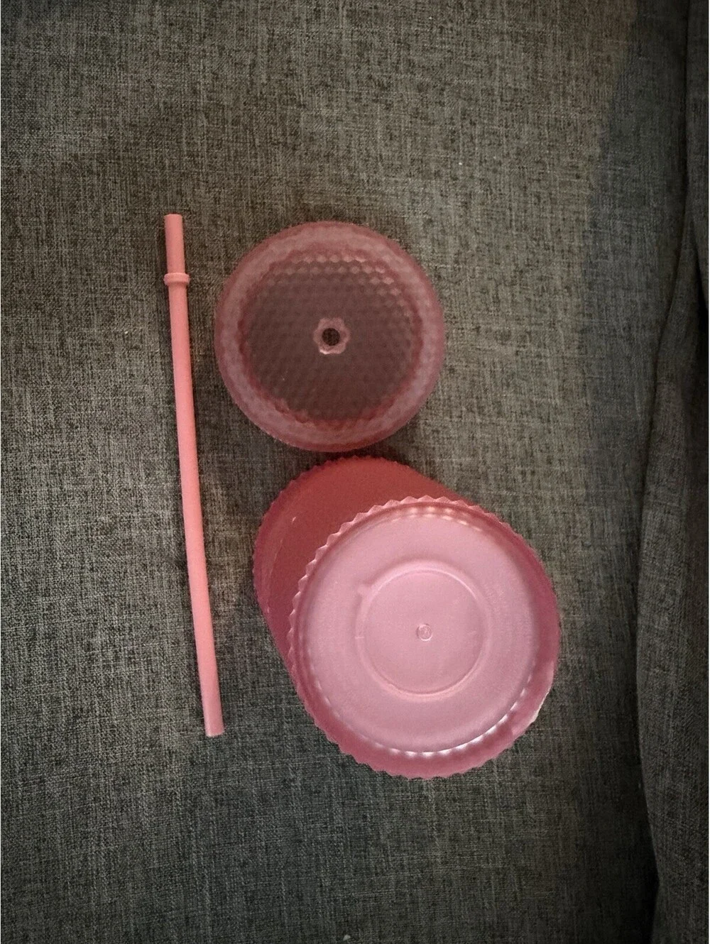 Starbucks Pink Lemonade Studded Bling Grande 16oz Soft Touch Tumbler Cup Matte